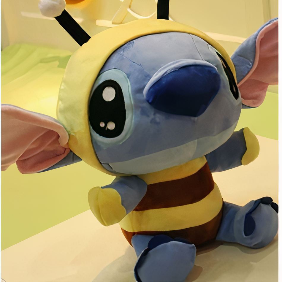 Peluche Stitch déguisé abeille doux câlin enfant La compagnie de la peluche