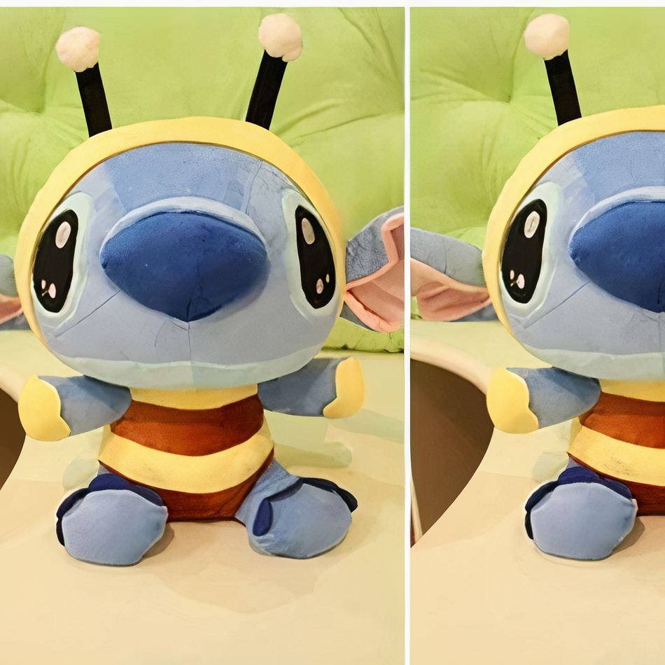 Peluche Stitch déguisé abeille doux câlin enfant La compagnie de la peluche
