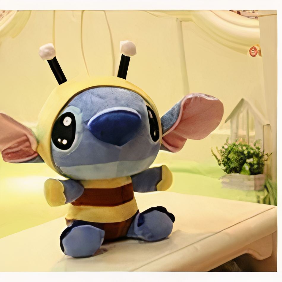 Peluche Stitch déguisé abeille doux câlin enfant La compagnie de la peluche