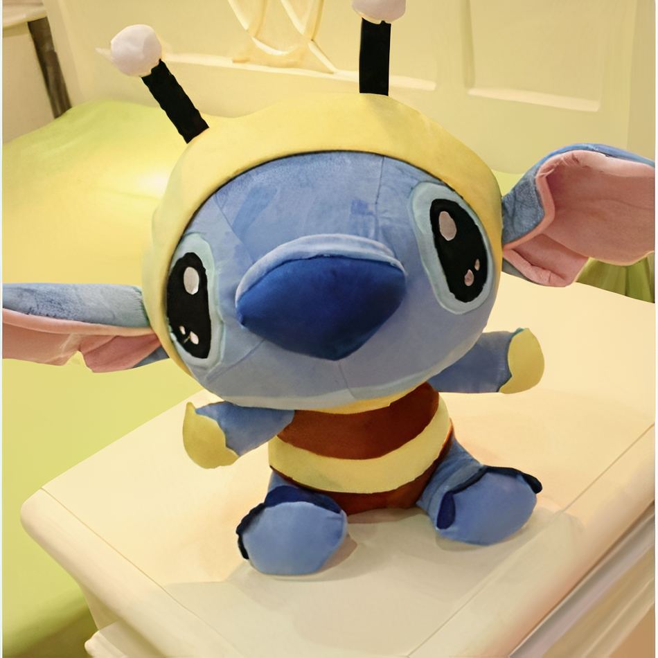 Peluche Stitch déguisé abeille doux câlin enfant La compagnie de la peluche