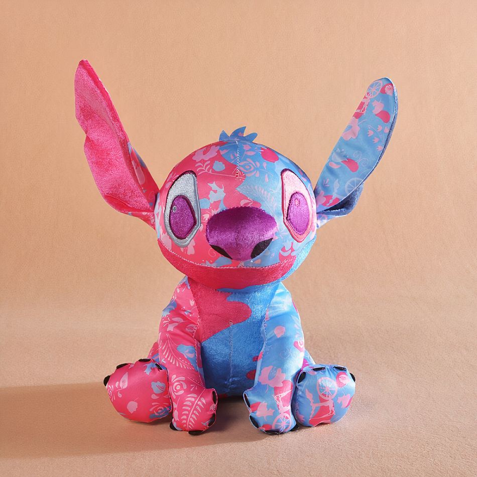 Peluche Stitch Disney rose bleu clair enfant câlin doux La compagnie de la peluche