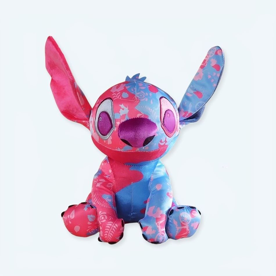 Peluche Stitch Disney rose bleu clair enfant câlin doux La compagnie de la peluche