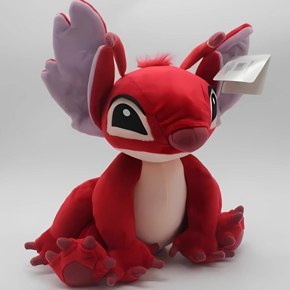 Peluche Stitch dragon rouge doux et magique enfant La compagnie de la peluche