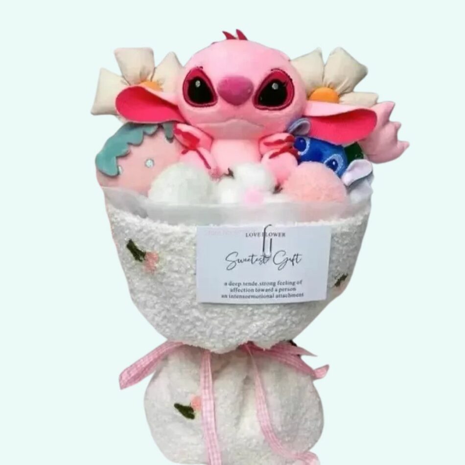 Peluche Stitch ou Angel douce Disney câlin enfant angel La compagnie de la peluche