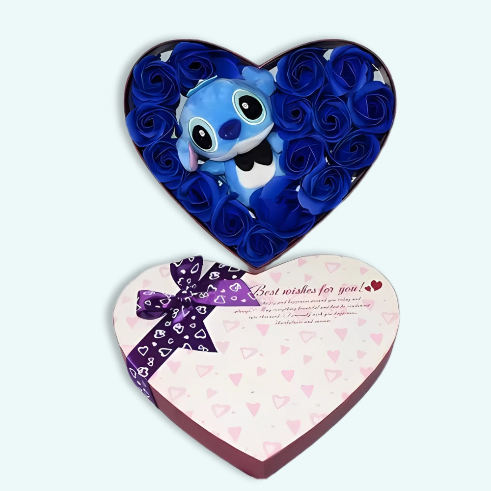 Peluche Stitch romantique douce cadeau Disney amoureux La compagnie de la peluche