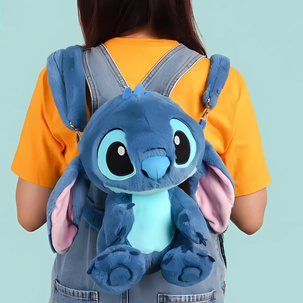Peluche Stitch sac à dos doux univers Disney enfant La compagnie de la peluche