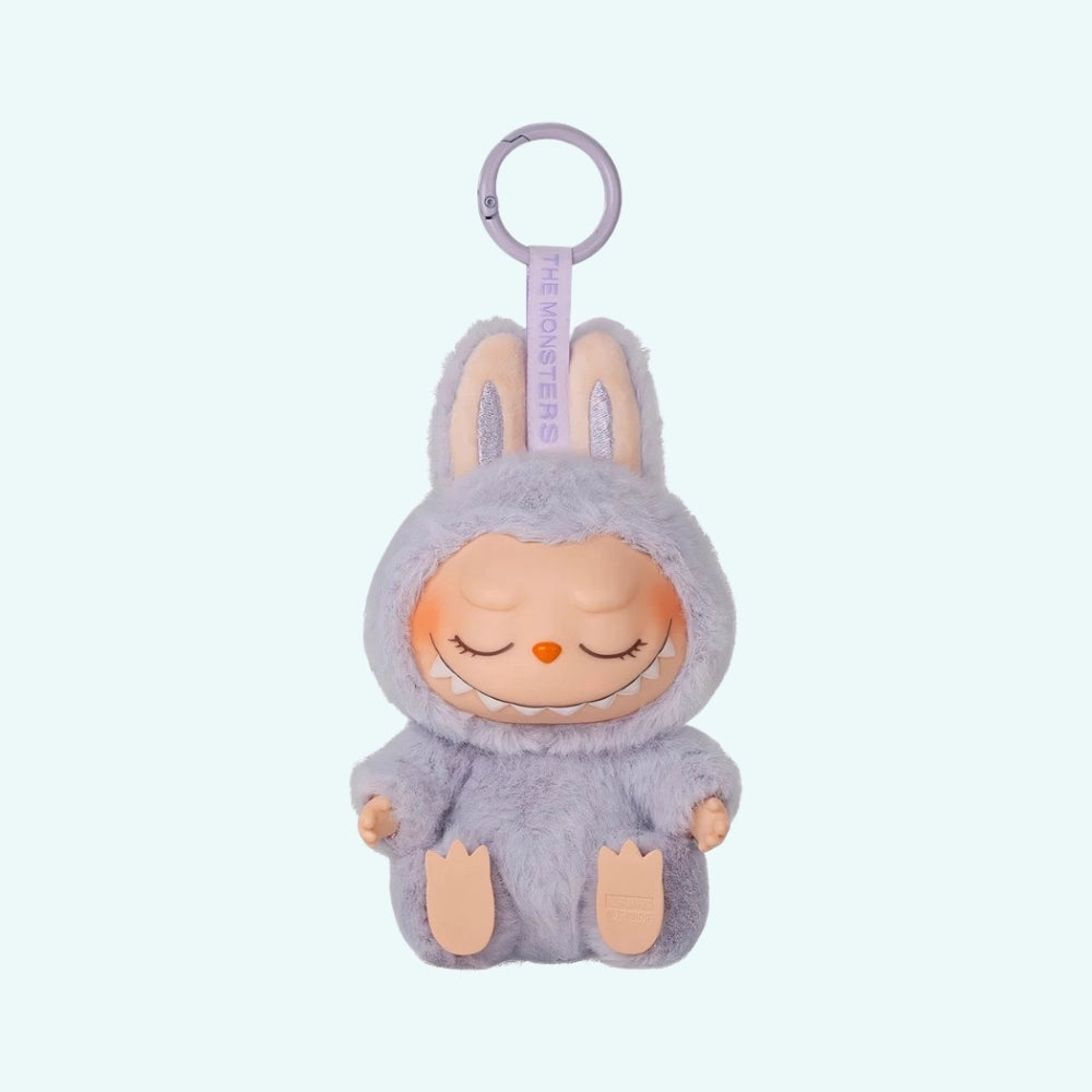 Peluche style Labubu assise velours doux