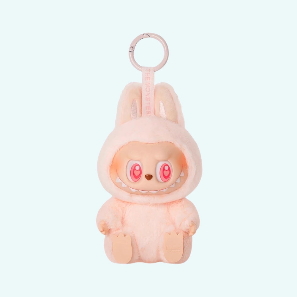 Peluche style Labubu assise velours doux