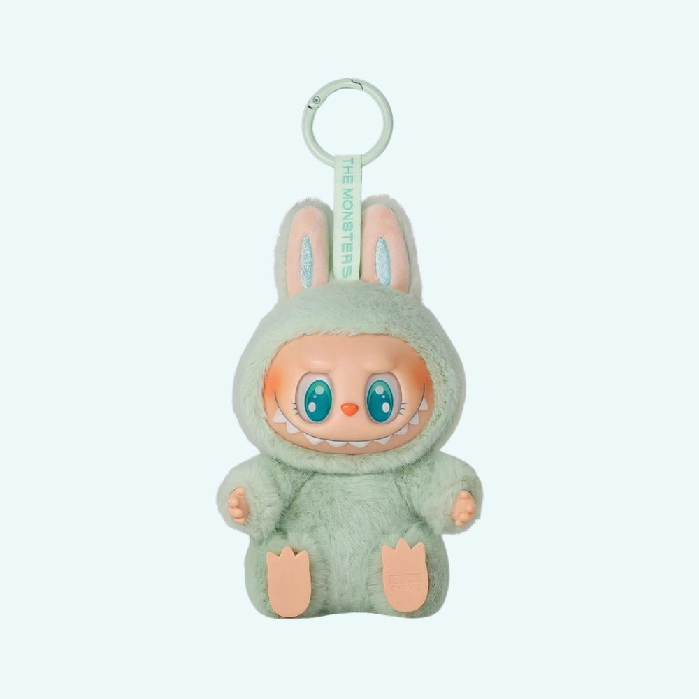Peluche style Labubu assise velours doux