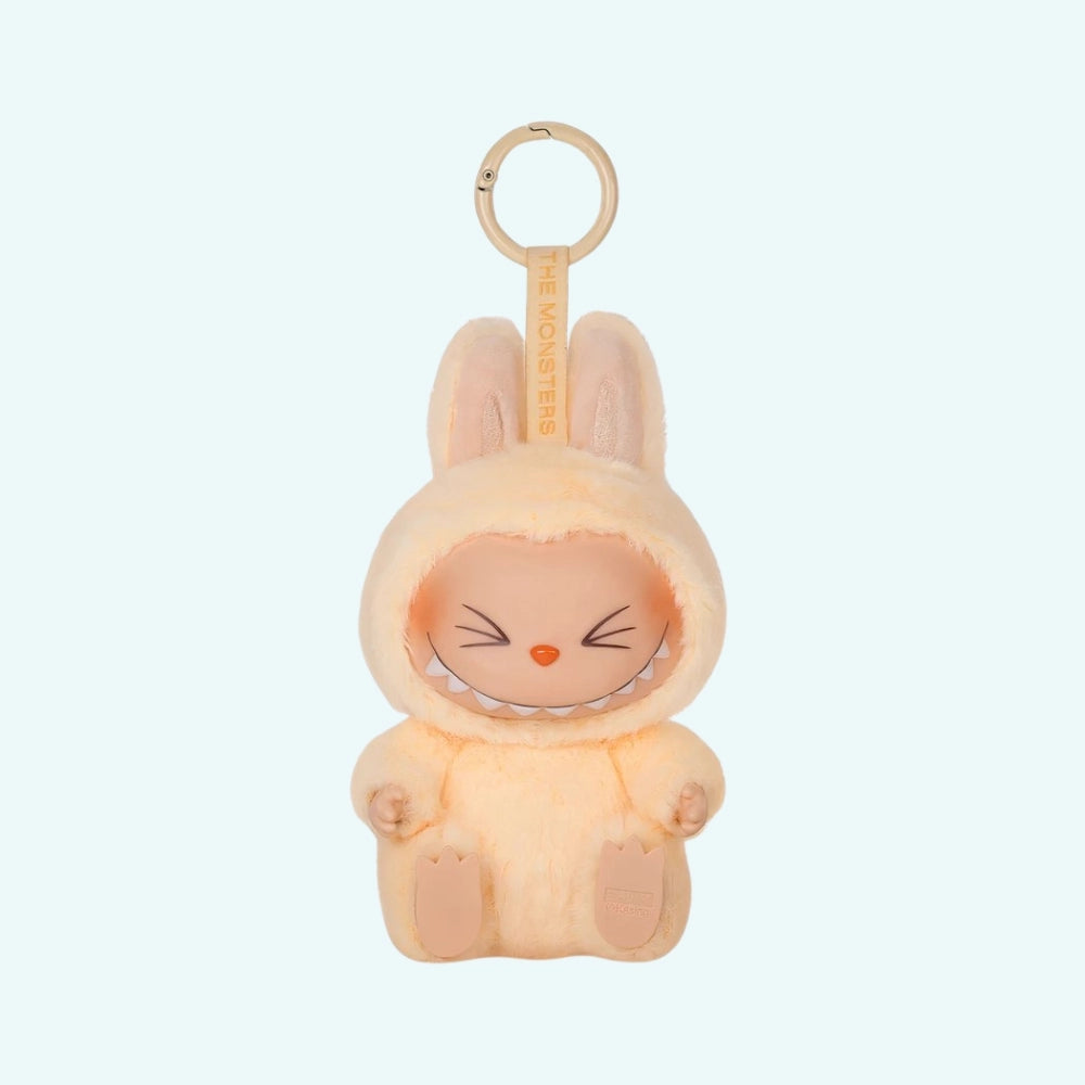 Peluche style Labubu assise velours doux