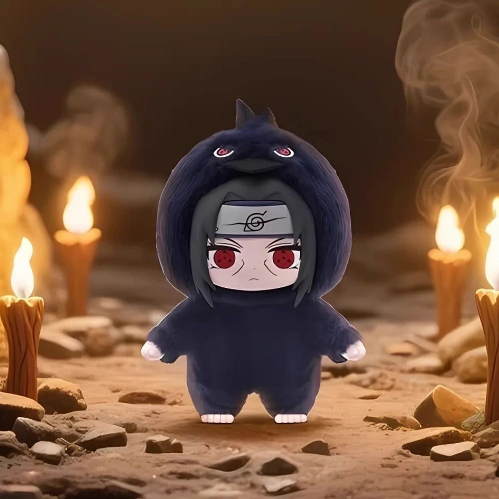 Peluche style Labubu Naruto ninja doux