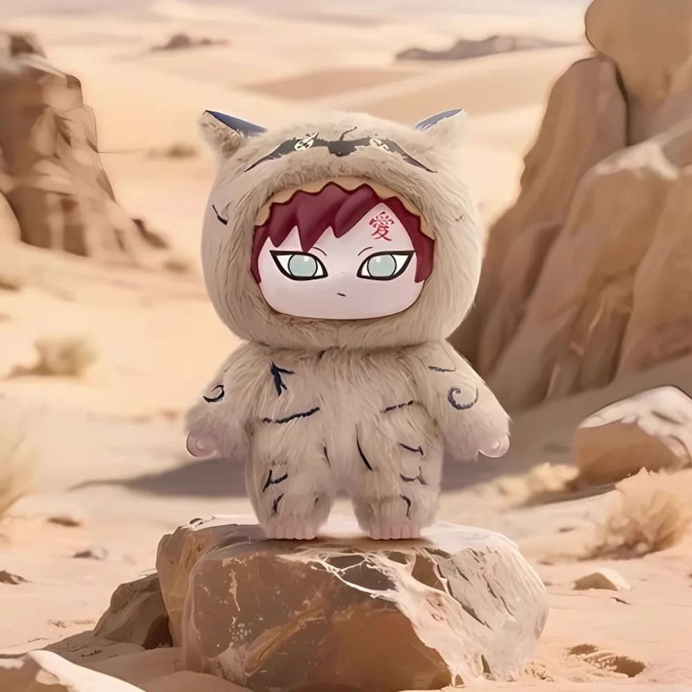 Peluche style Labubu Naruto ninja doux