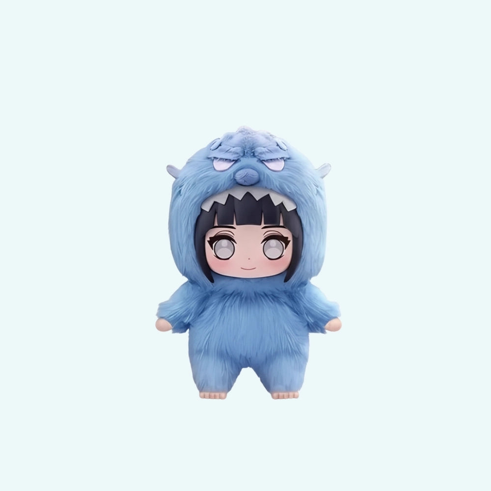 Peluche style Labubu Naruto ninja doux