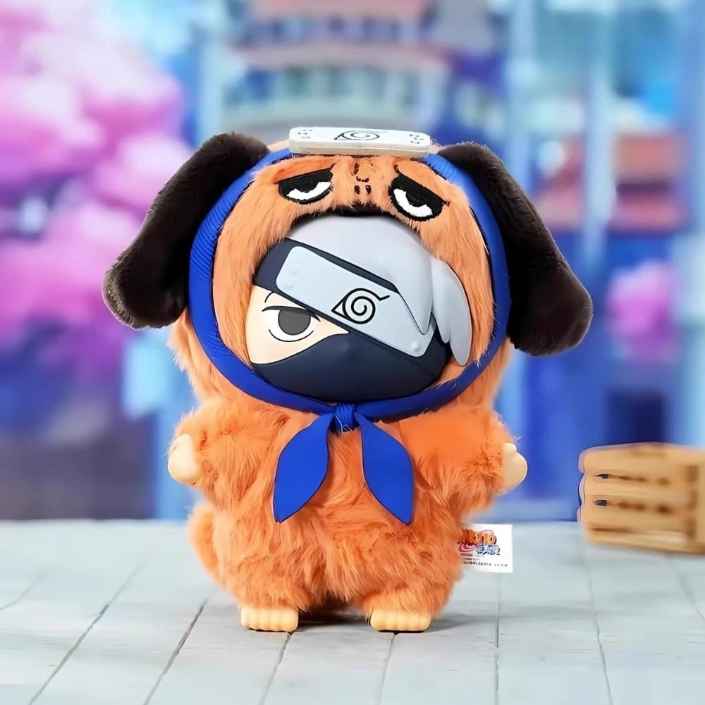 Peluche style Labubu Naruto ninja doux