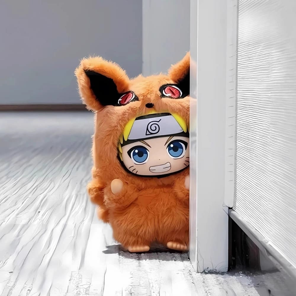 Peluche style Labubu Naruto ninja doux