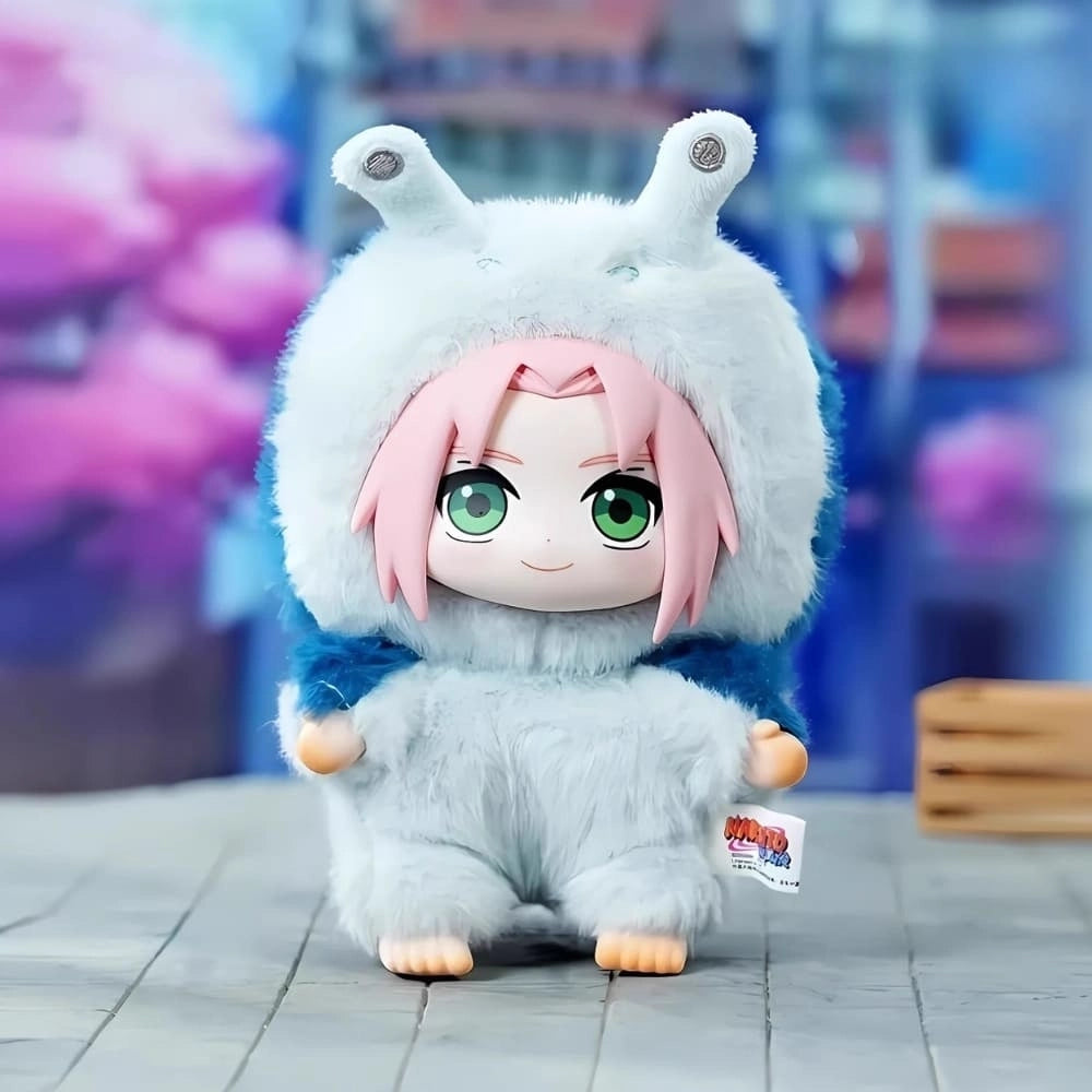 Peluche style Labubu Naruto ninja doux