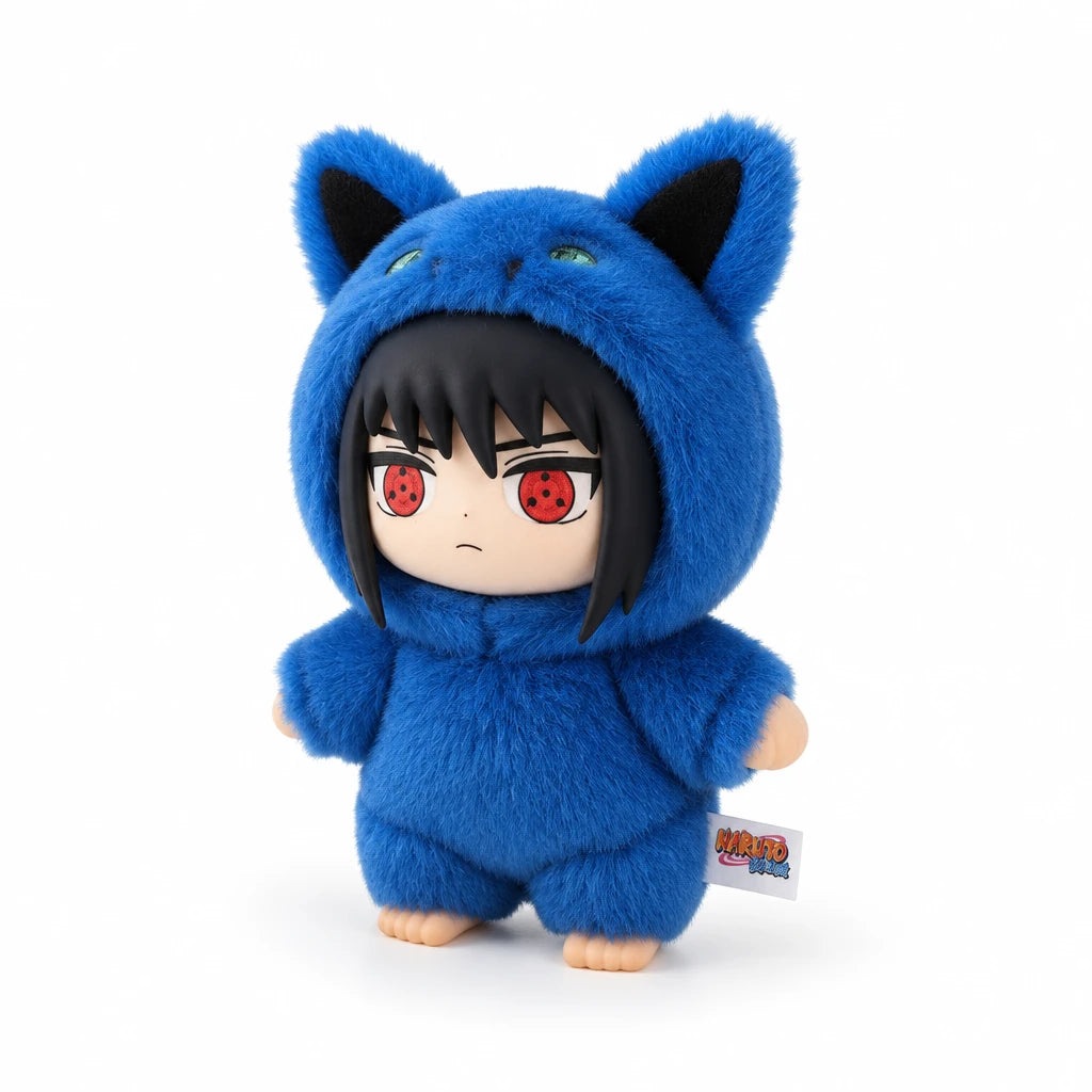 Peluche style Labubu Naruto ninja doux
