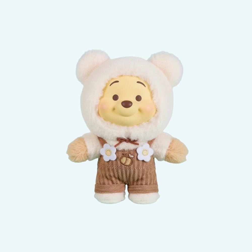 Peluche style Labubu Winnie ourson velours doux câlin