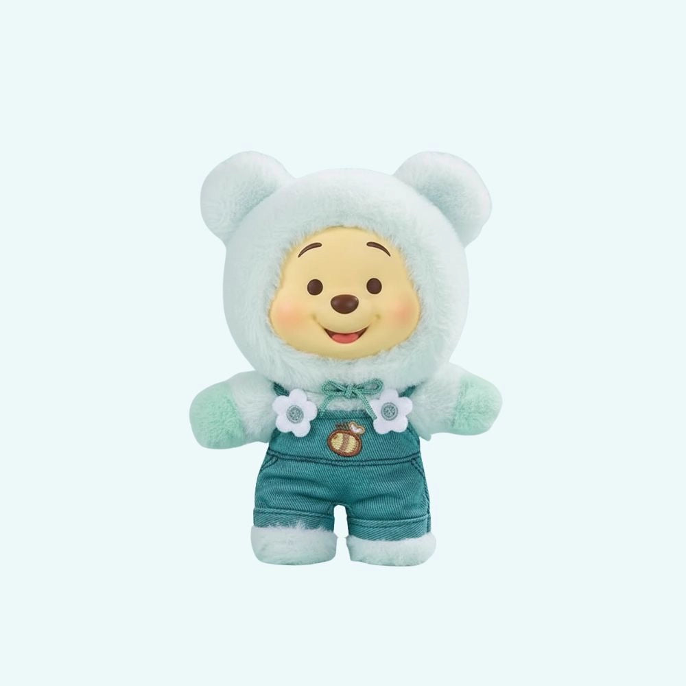 Peluche style Labubu Winnie ourson velours doux câlin