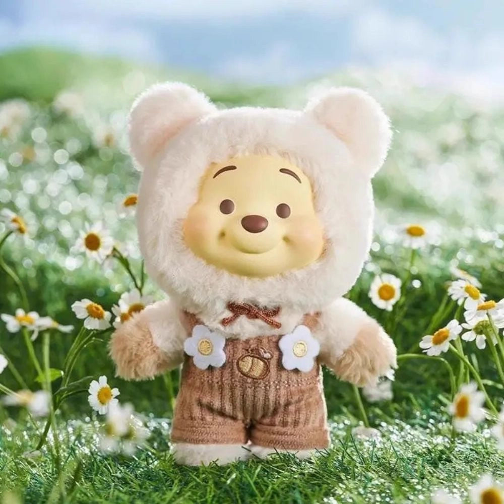 Peluche style Labubu Winnie ourson velours doux câlin