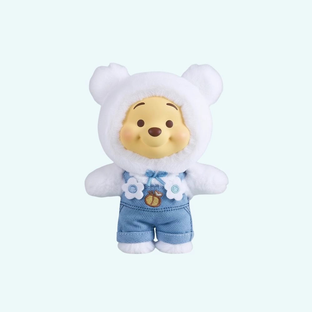 Peluche style Labubu Winnie ourson velours doux câlin