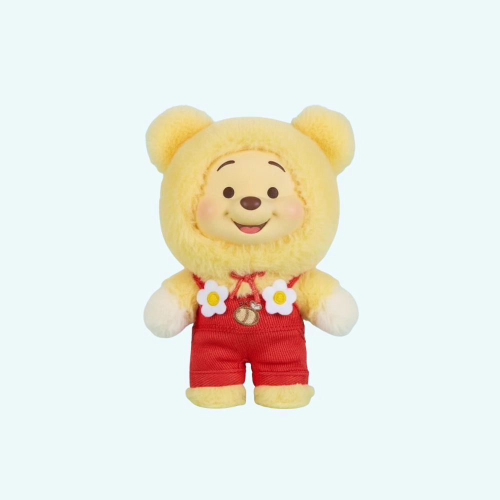 Peluche style Labubu Winnie ourson velours doux câlin