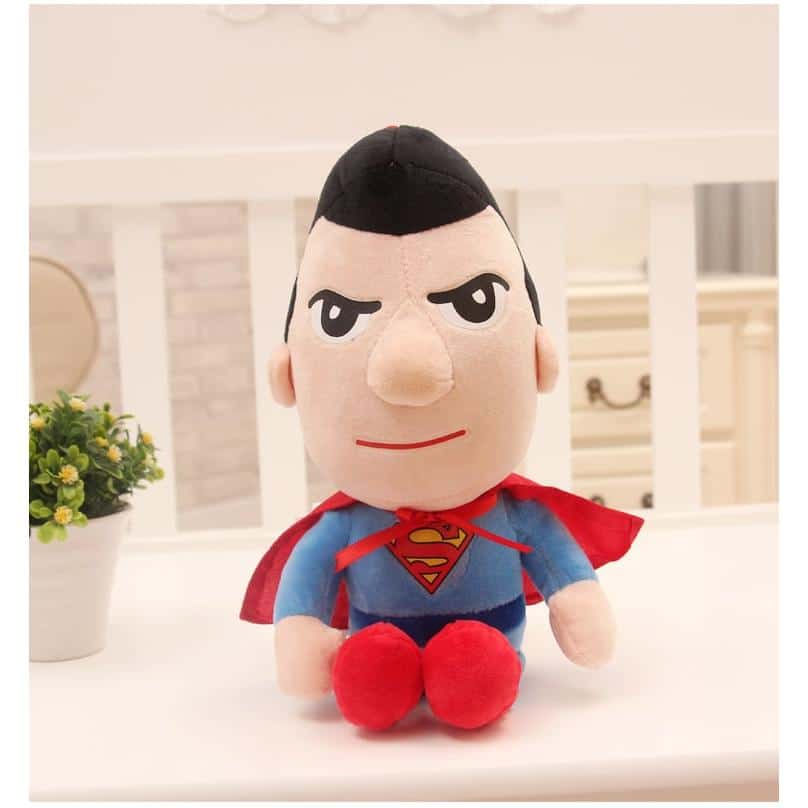 Peluche super-héros Marvel DC douce collection geek bleu La compagnie de la peluche