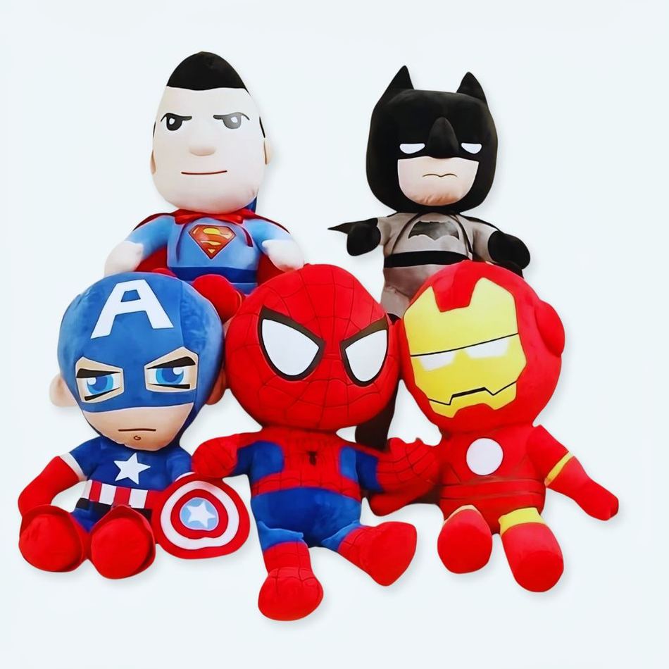 Peluche super-héros Marvel DC douce collection geek La compagnie de la peluche