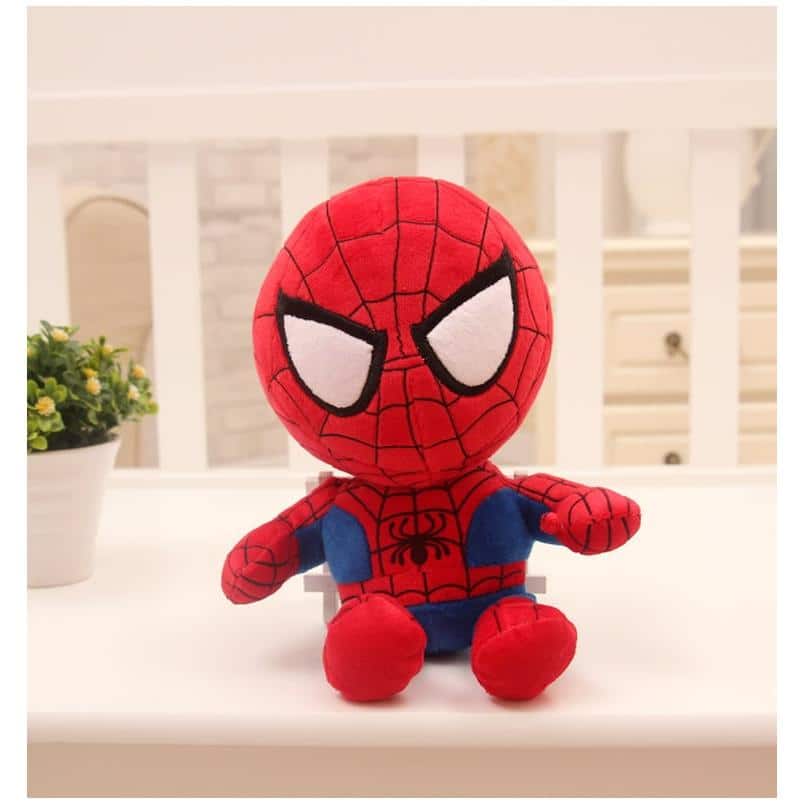 Peluche super-héros Marvel DC douce collection geek rouge La compagnie de la peluche