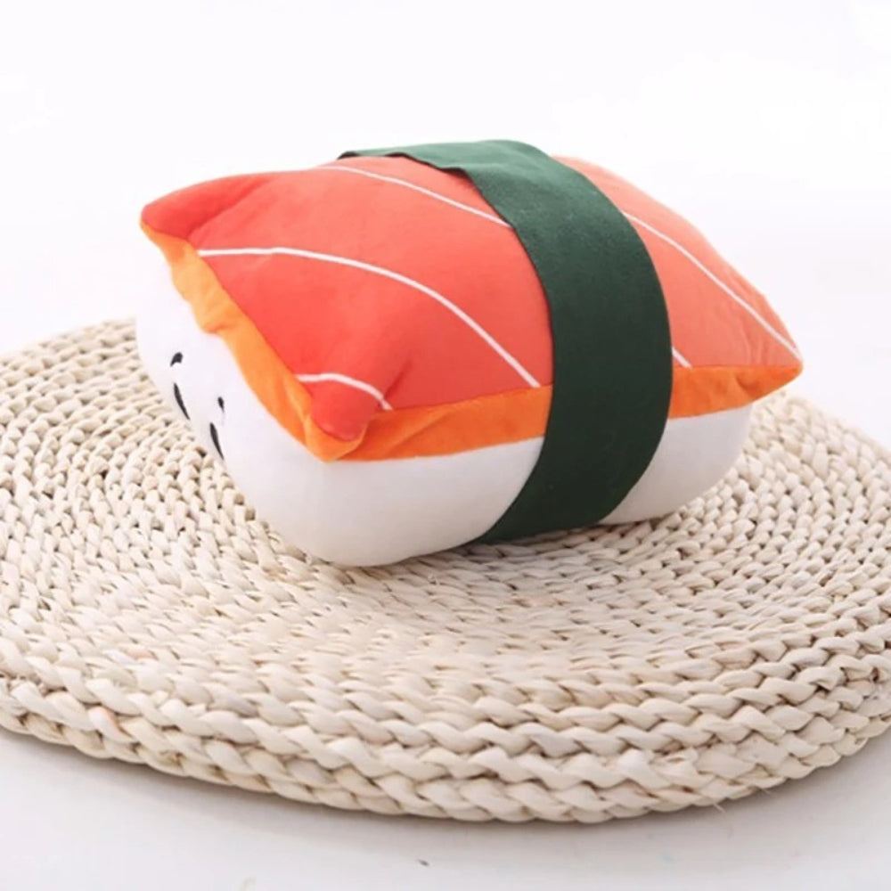 Peluche sushi saumon moelleuse pour enfant chambre cosy La compagnie de la peluche