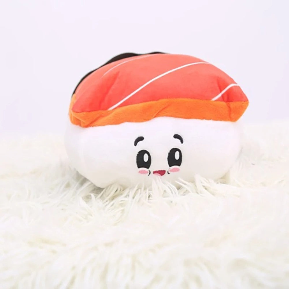 Peluche sushi saumon moelleuse pour enfant chambre cosy La compagnie de la peluche