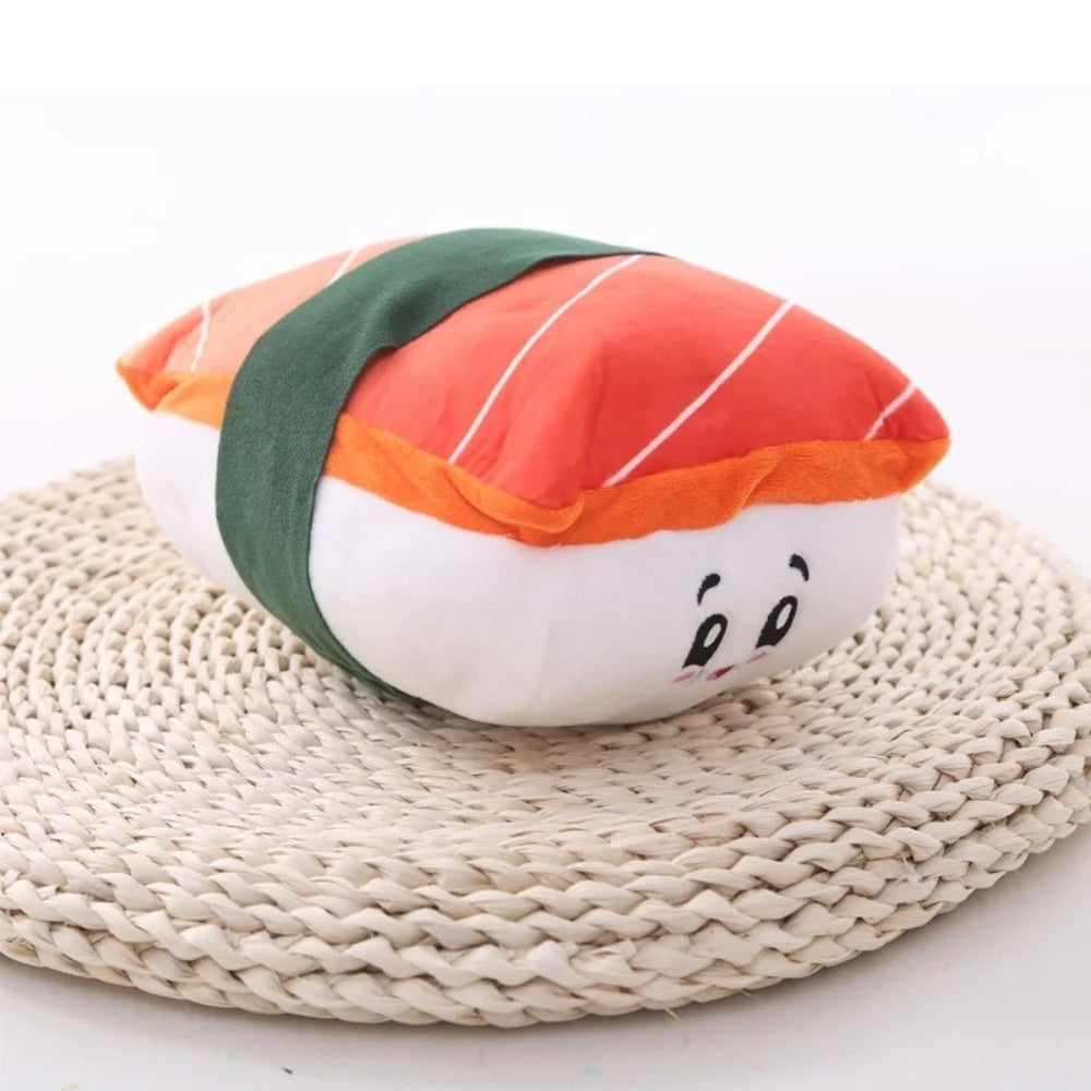 Peluche sushi saumon moelleuse pour enfant chambre cosy La compagnie de la peluche