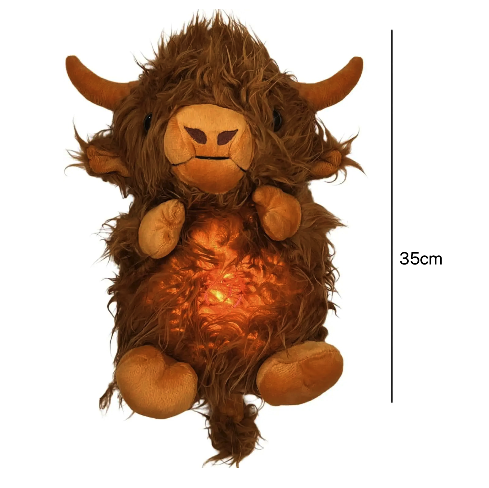 Peluche taureau doux musical apaisant enfant nuit La compagnie de la peluche