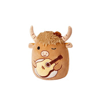 Peluche taureau musicien douce Squishmallow amusant La compagnie de la peluche