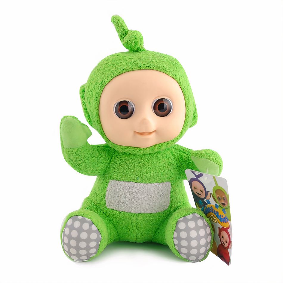 Peluche Teletubbies douce colorée enfant câlin vert La compagnie de la peluche