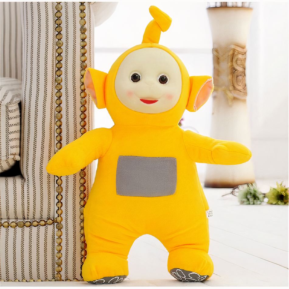 Peluche Teletubbies géante douce enfant chambre colorée jaune La compagnie de la peluche