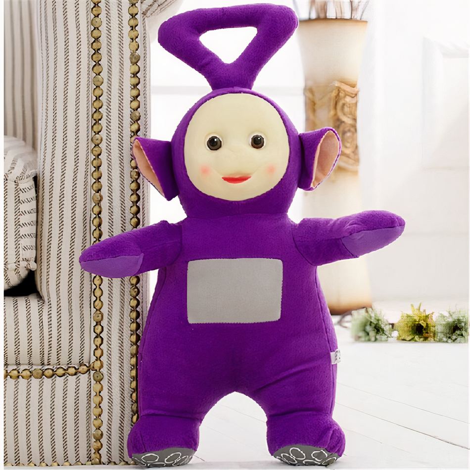 Peluche Teletubbies géante douce enfant chambre colorée violet La compagnie de la peluche