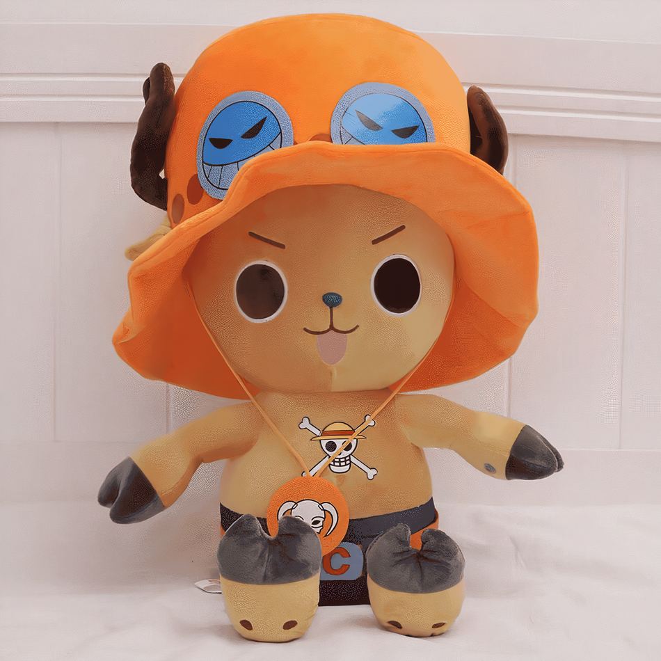 Peluche Tony Chopper One Piece pirate orange doux 35cm La compagnie de la peluche