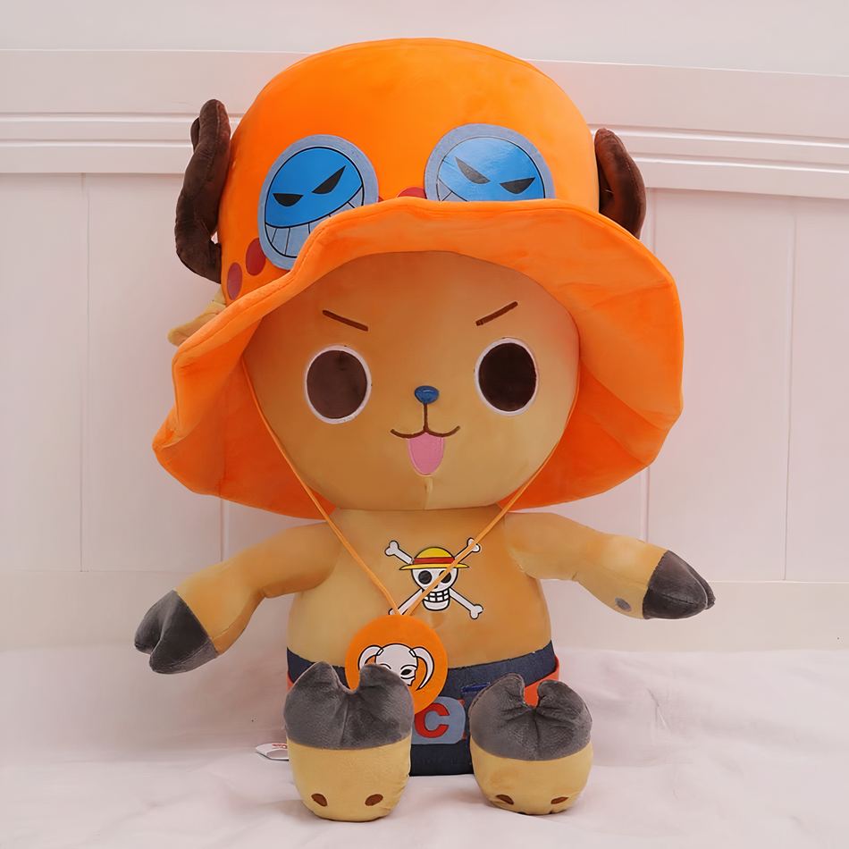 Peluche Tony Chopper One Piece pirate orange doux 70cm La compagnie de la peluche