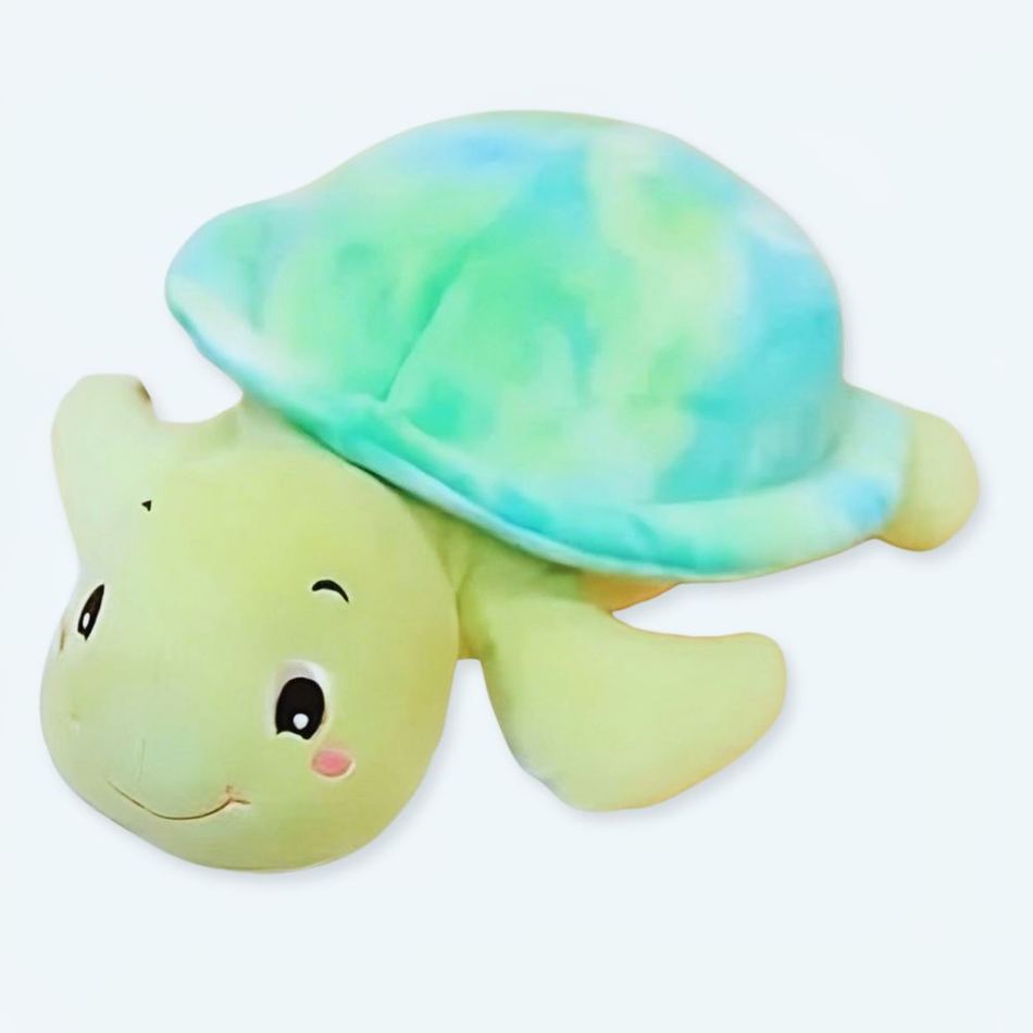 Peluche tortue bleue douce enfant océan câlin La compagnie de la peluche
