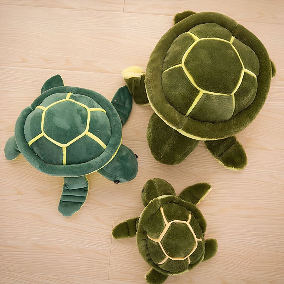 Peluche tortue bleue océan douce et réconfortante La compagnie de la peluche
