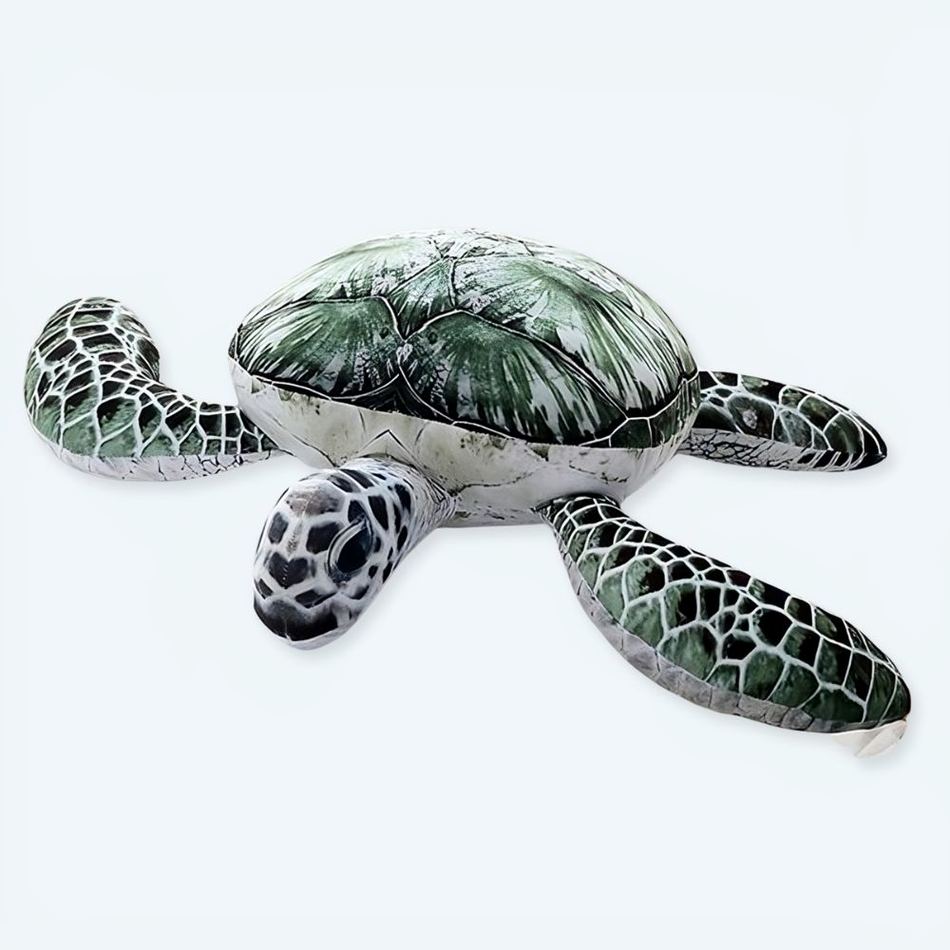 Peluche tortue de mer verte douce océan enfant câlin 20cm La compagnie de la peluche