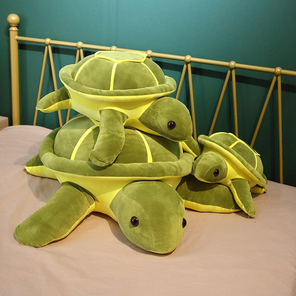 Peluche tortue des océans verte 35cm