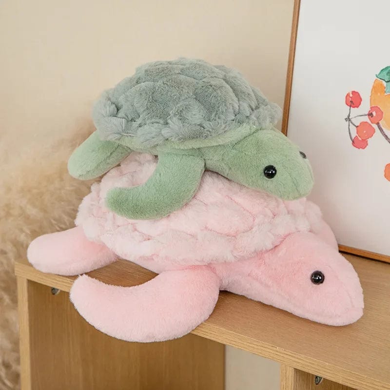Peluche tortue douce et colorée