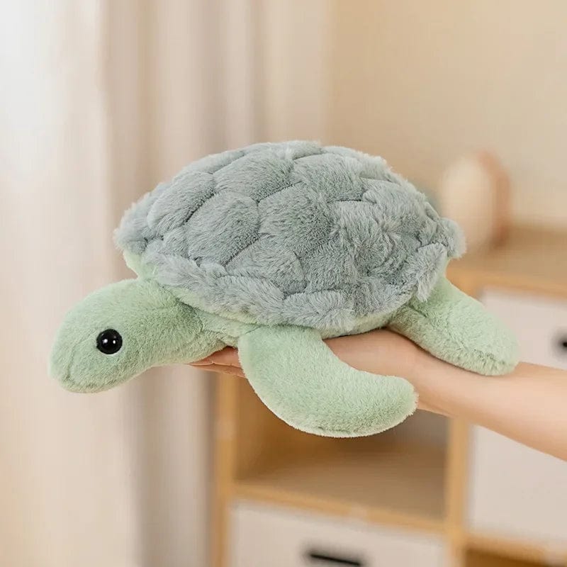 Peluche tortue douce et colorée Vert / 25cm
