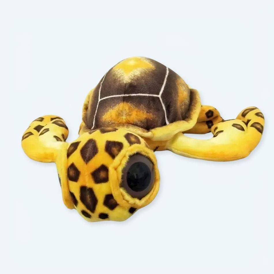 Peluche tortue grands yeux douce câline doudou enfant La compagnie de la peluche
