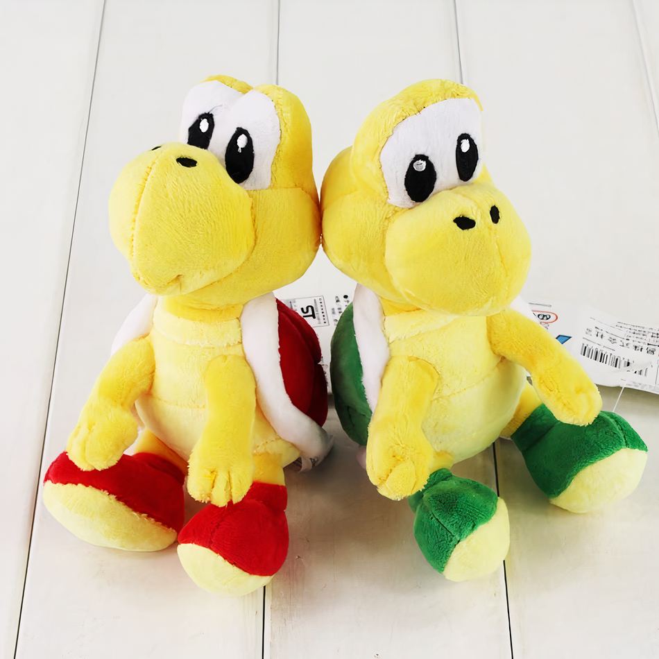 Peluche tortue Koopa Troopa verte Mario douce enfant La compagnie de la peluche