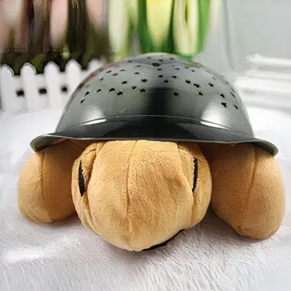 Peluche tortue lumineuse étoilée douce chambre enfant La compagnie de la peluche