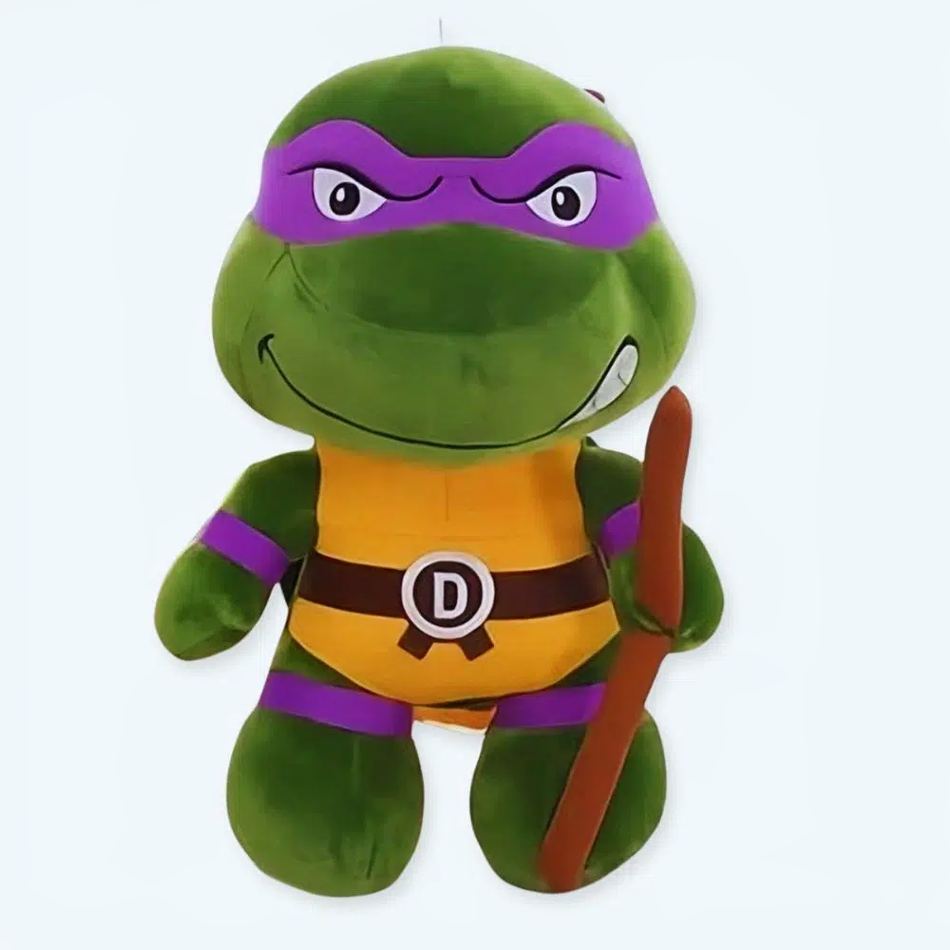 Peluche Tortue Ninja Donatello douce enfant héroïque 35cm La compagnie de la peluche