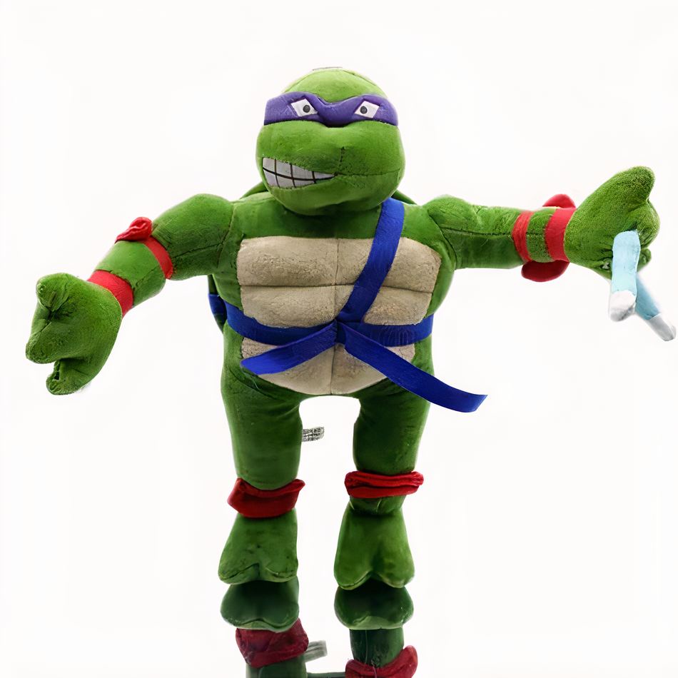 Peluche tortue Ninja douce verte personnage héros enfant violet La compagnie de la peluche